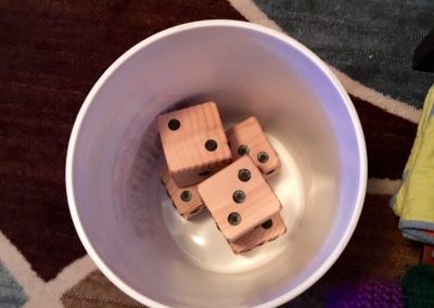 Lawn Dice in Pail
