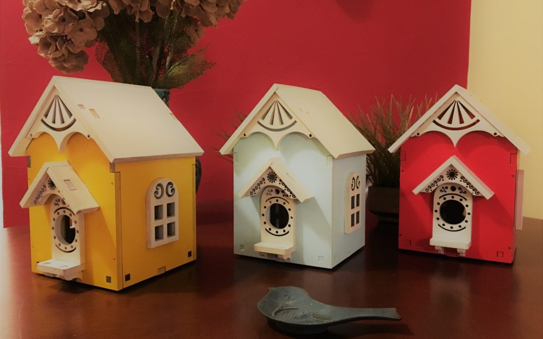 Bold and Colorful Birdhouses